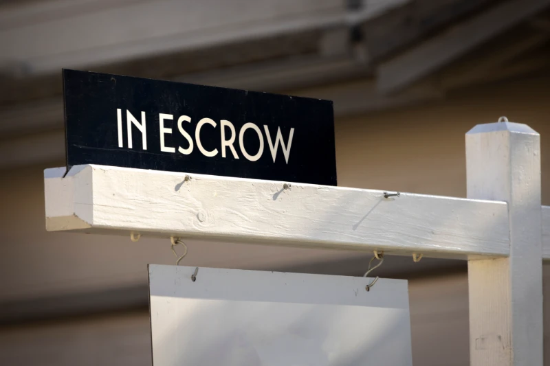Home in escrow